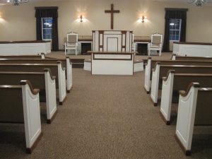painted church pews