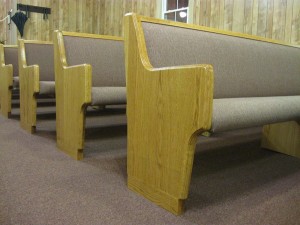 church pews