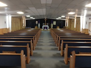 church pews