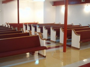 church pews