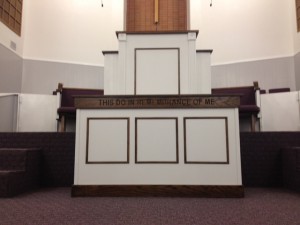 pulpit and altar