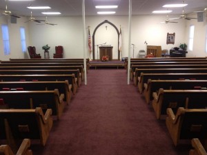 church pews for Patriot Ohio church