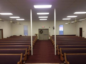church pews for Patriot Ohio church