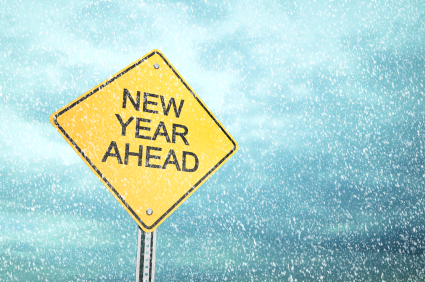 New Year Ahead sign