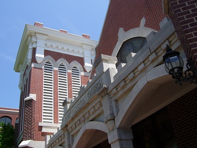 outside of church