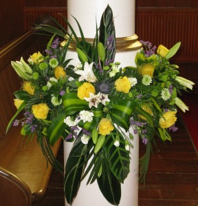 Easter flower church decoration by pen wick