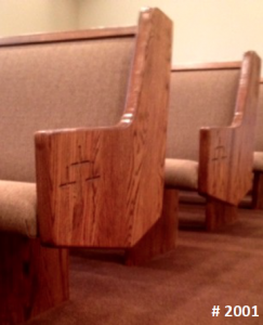 church pew style #2001