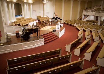 church pews