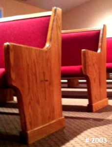 church pew style #2003