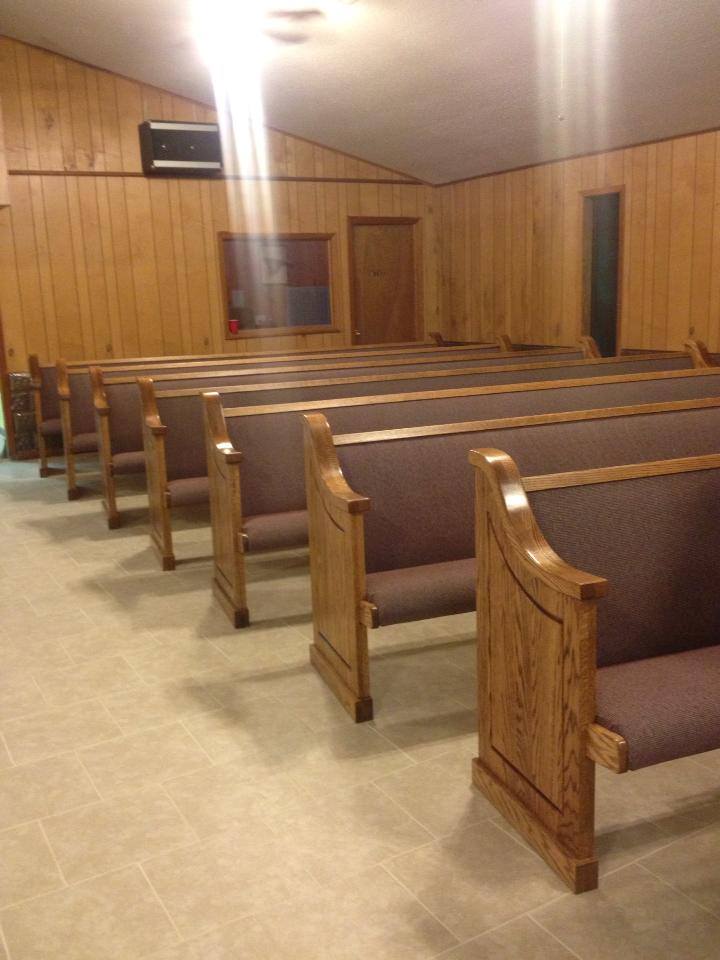 rows of church pews