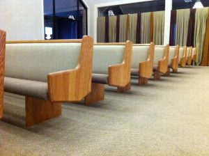 ends of church pews