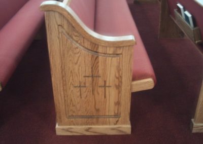 end of church pew