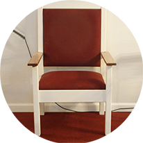 Comfortable church chair