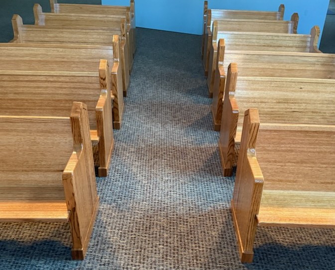 Center Isle of kids pews