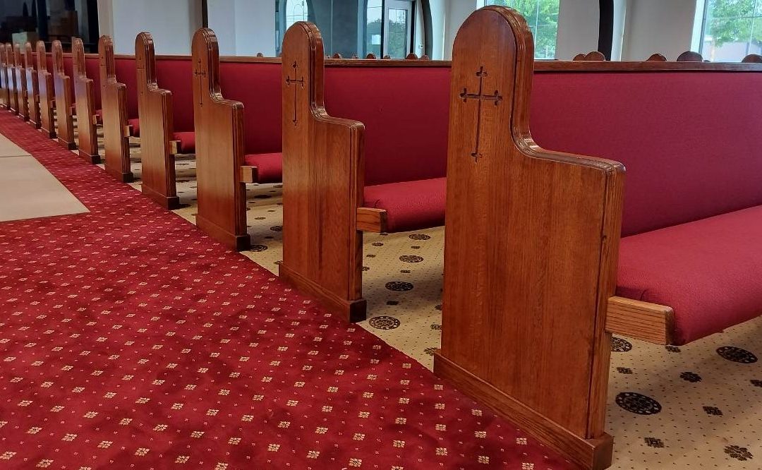 Custom Church Pews for St. Gregorios Orthodox Church in Houston, Texas